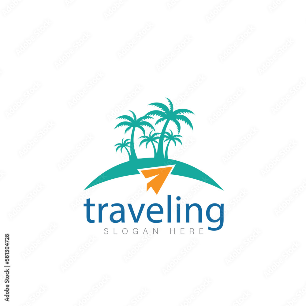 traveling vector travel logo design