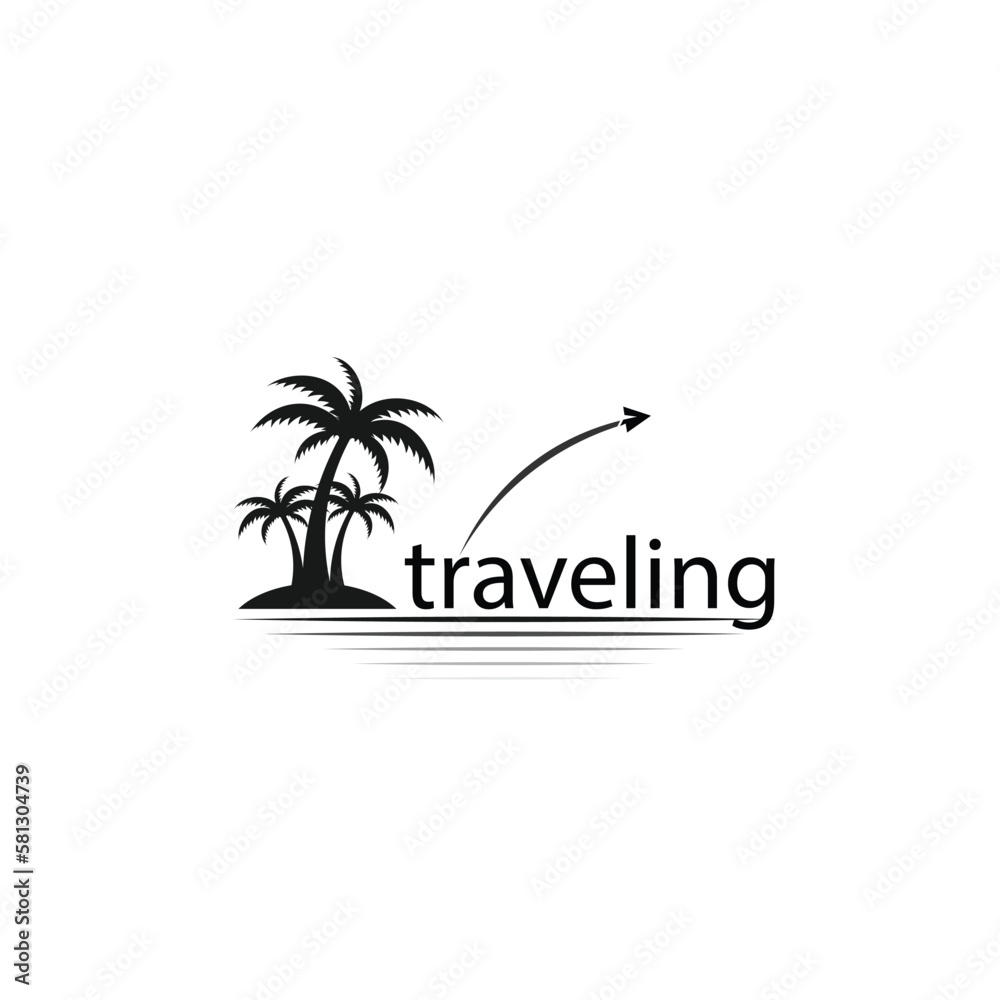 traveling vector travel logo design