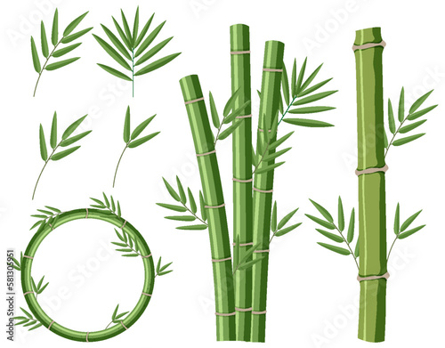 Mix set of bamboo