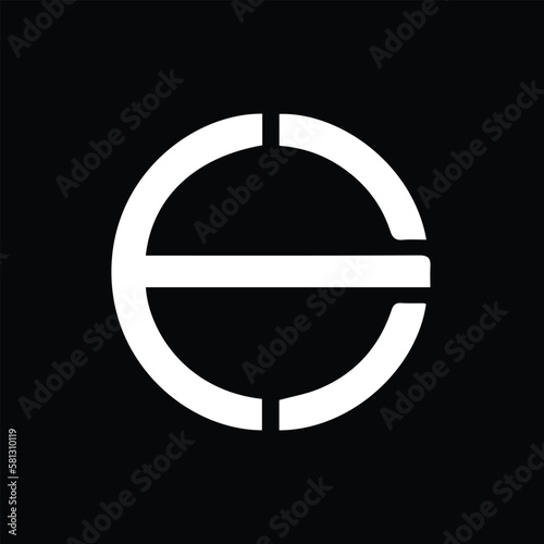 Bilde på lerret ED EO Logo Design, Creative Minimal Letter EO ED Monogram