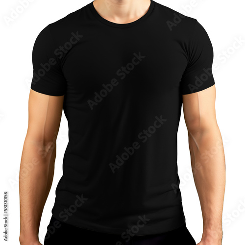 Black T-Shirt - Blank Template