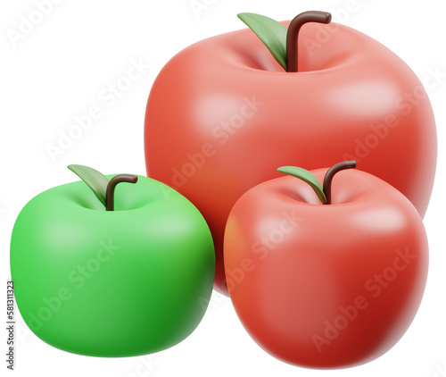 Apples 3D Icon