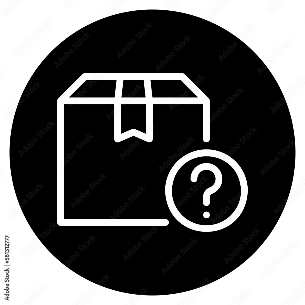 Obraz premium unknown glyph icon