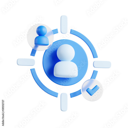 3d audience icon