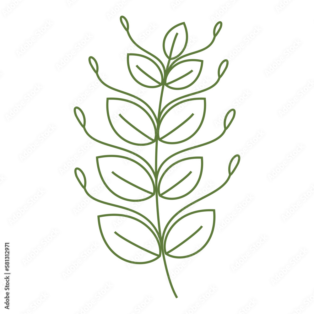 green leaves vector