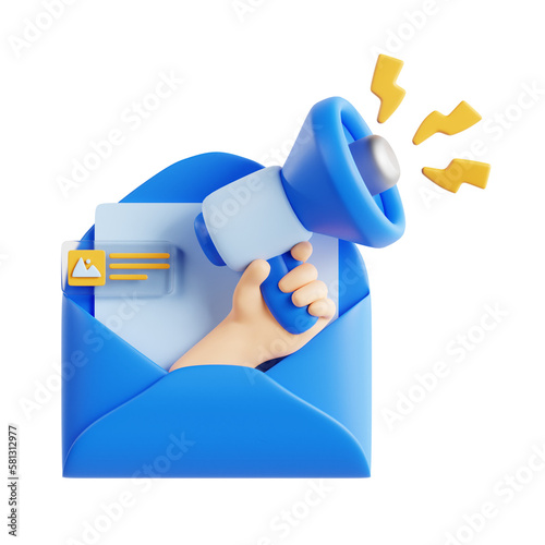 Wallpaper Mural 3d email marketing icon Torontodigital.ca