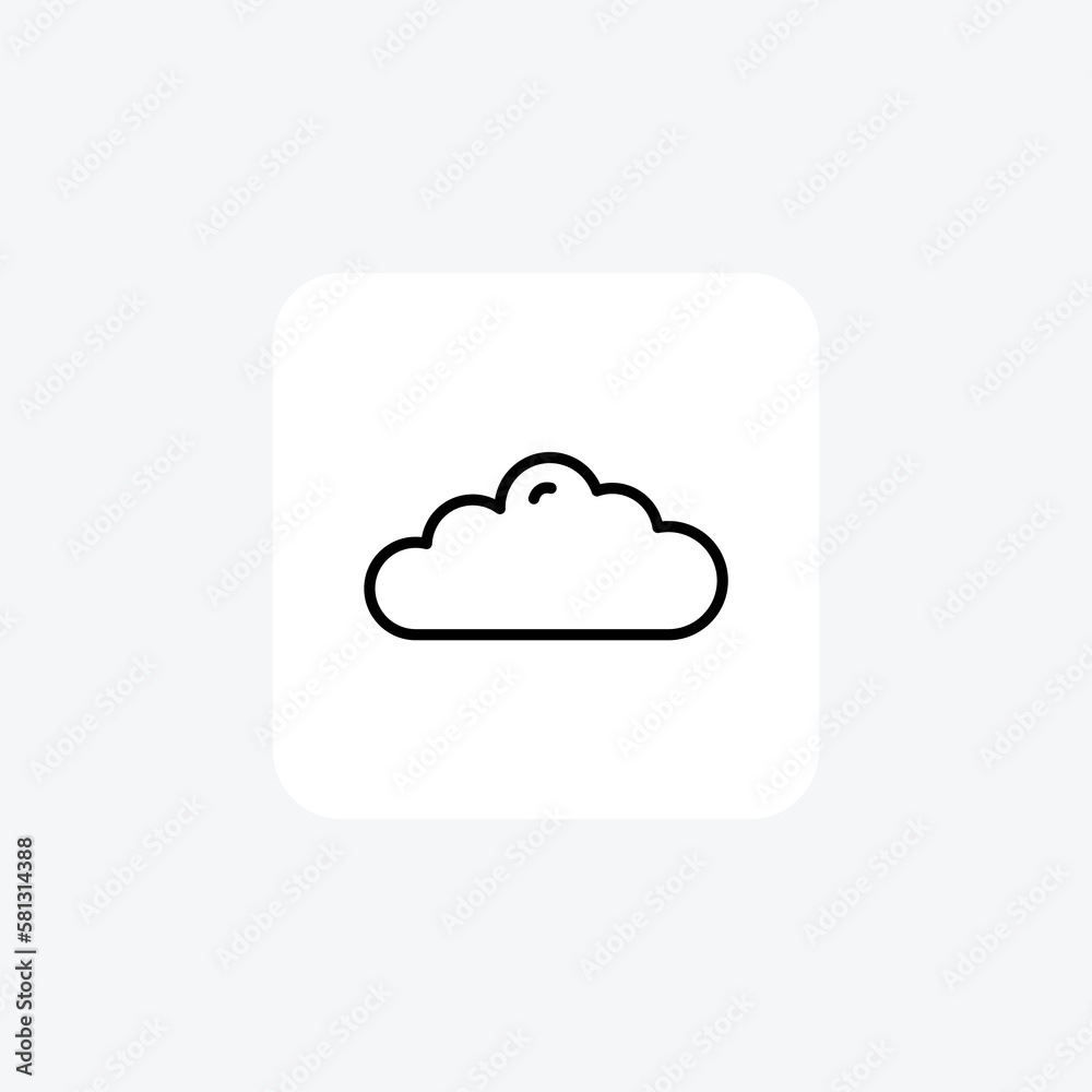 Cloud, computing fully editable vector fill icon
Cloud, computing fully editable vector fill icon