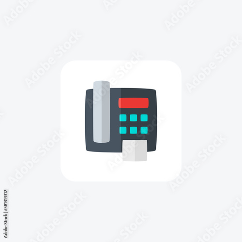 Telephone, connection fully editable vector fill icon