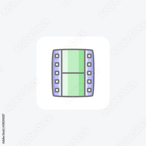 Hosting, array fully editable vector fill icon

