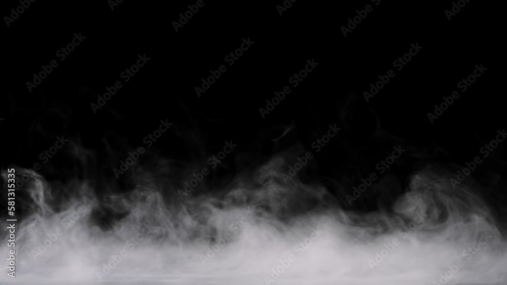 fog spreading on black background