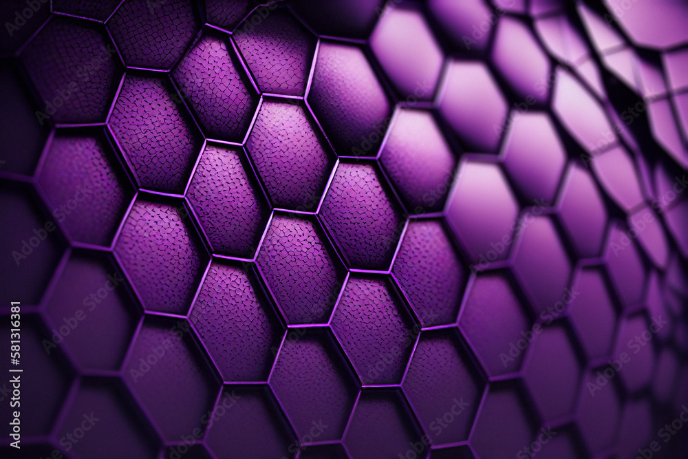 Hexagonal Pattern Background - Generative Ai Hexagonal Pattern Background - Generative Ai