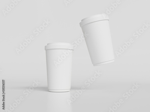 3D rendered coffee cup for creating mockup