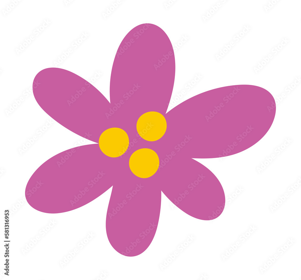 Botanical flower vector