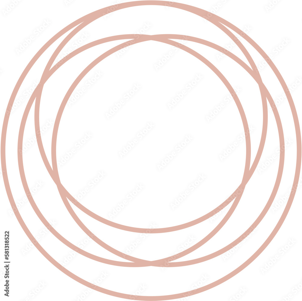 Circle Logo Outline Vector Design Circle Logo Outline Vector Design