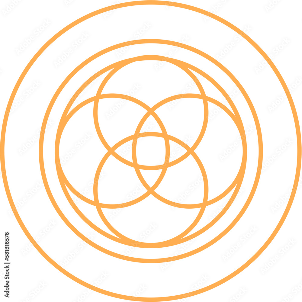 Circle Logo Outline Vector Design Circle Logo Outline Vector Design