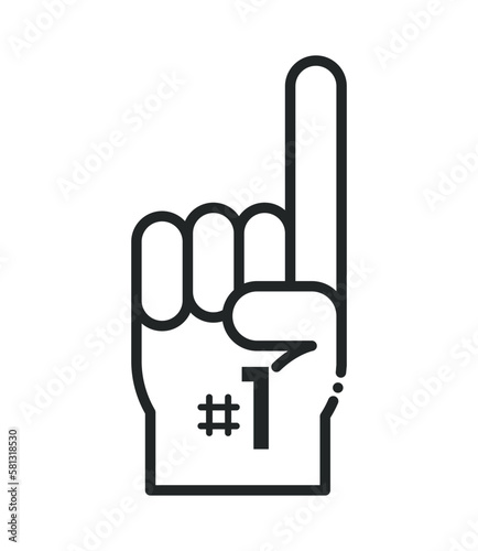 Wallpaper Mural hand number one Torontodigital.ca