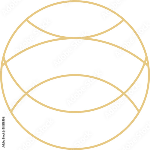 Circle Logo Outline Vector Design  © panadesignteam