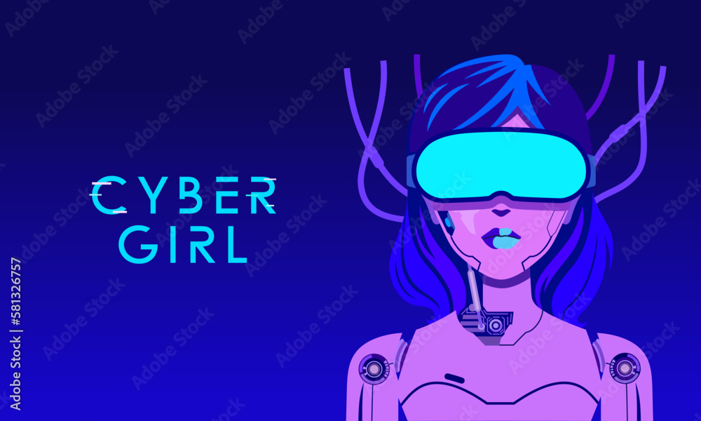 Woman cyborg future robot character technology artificial intelligence Woman cyborg future robot character technology artificial intelligence