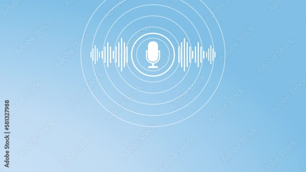 Podcast. Podcasting Sound Audio Wave animation Podcast. Podcasting Sound Audio Wave animation