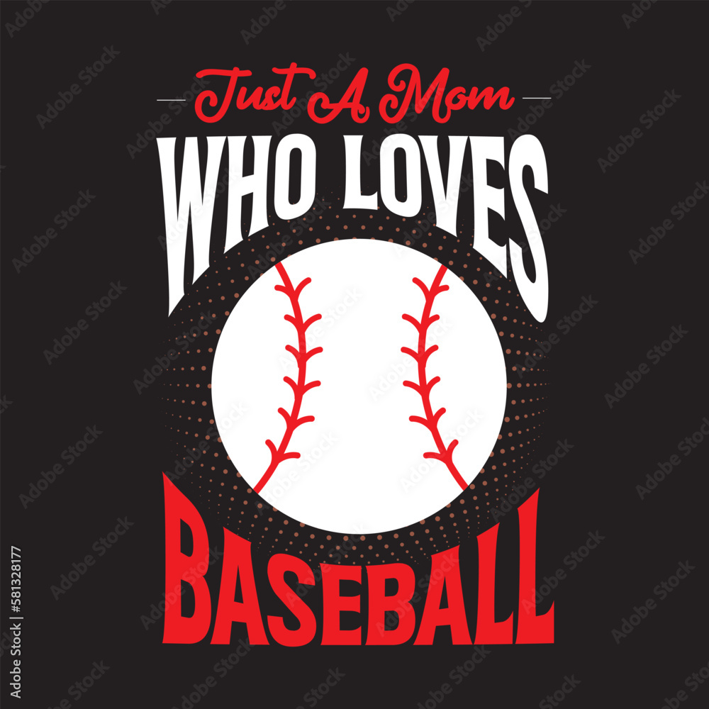 baseball mom T shirt design graphic template baseball mom T shirt design graphic template