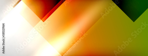 Light and shadow squares and lines abstract background