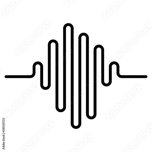 Black Audio Wave Round