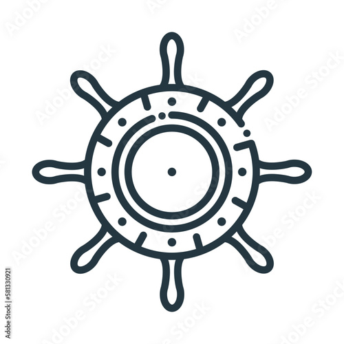 boat steering wheel nautical