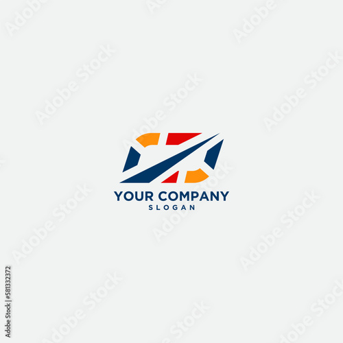 acceleration abstract speed logo design