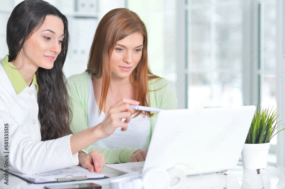 Two young businesswomen Two young businesswomen