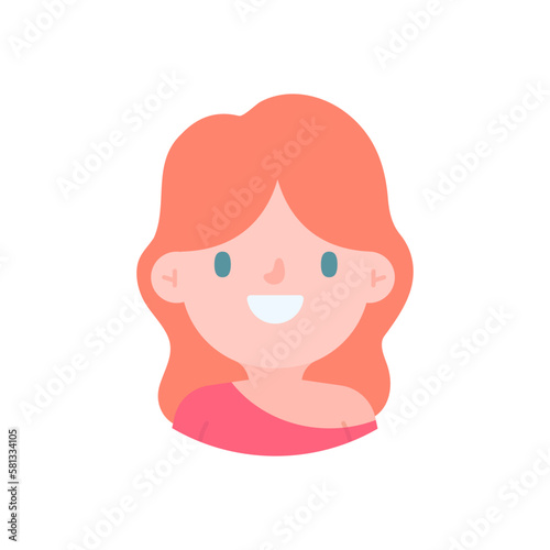 Avatar with a young face pictures of men and women of various nationalities