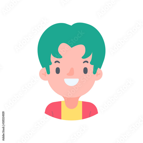 Avatar with a young face pictures of men and women of various nationalities