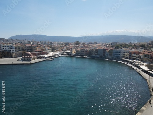 Chania old Harbor from above © AirDronesGR