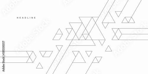 Abstract geometric technological background. Vector creative design.