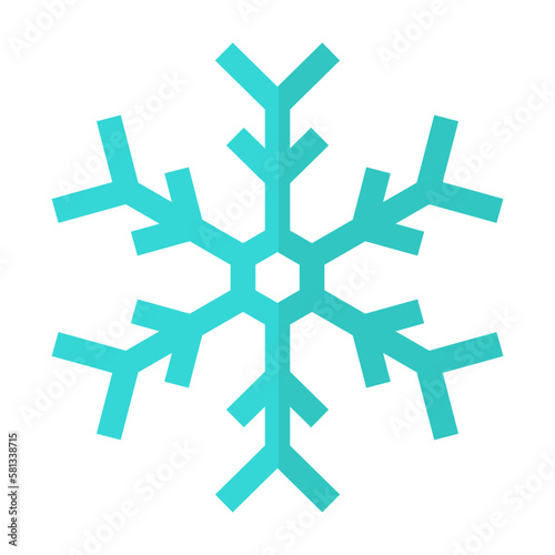 Snowflake icon winter snowflake isolated on white