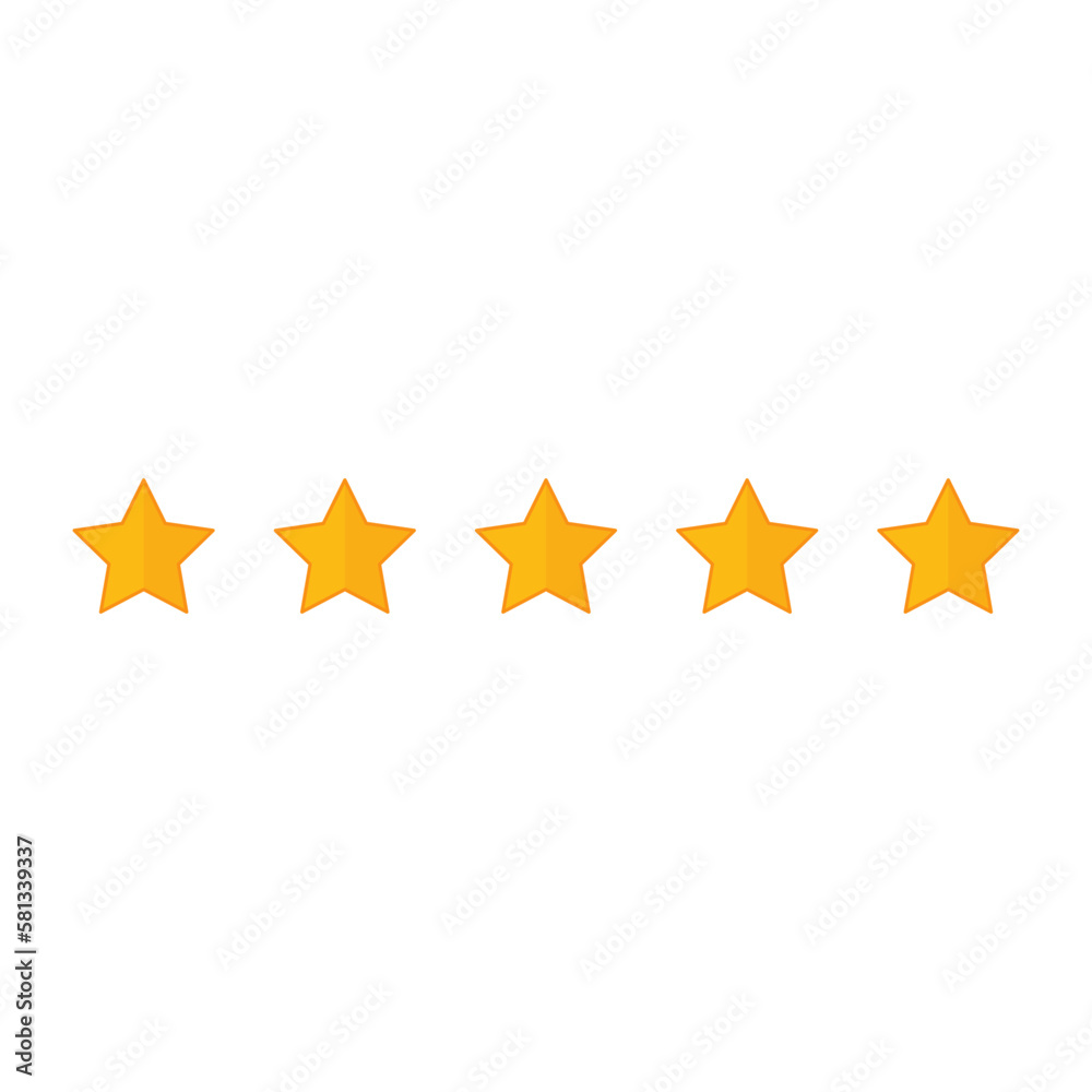 Star rating icon set of stars isolated Star rating icon set of stars isolated