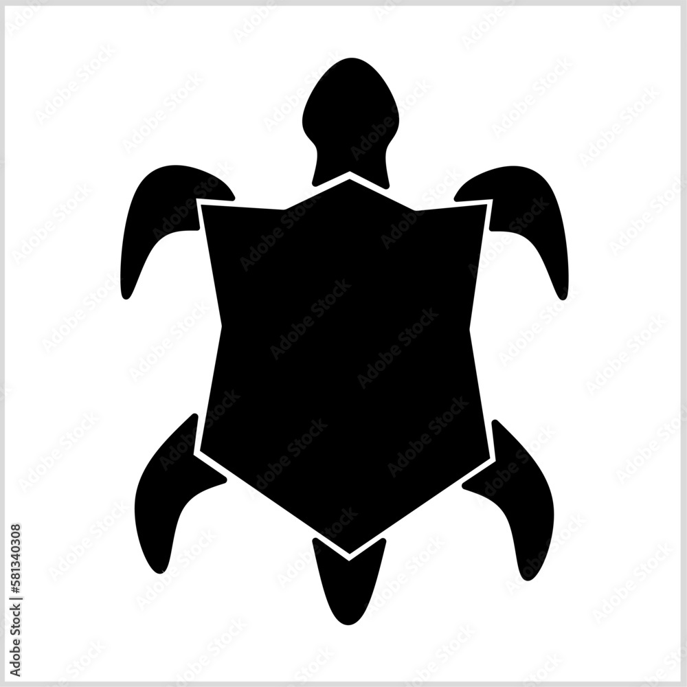 Fototapeta premium Shield icon conception with turtle icon, Vector Illustration for Icon, Logo etc