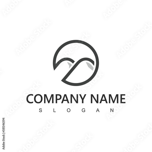 Mountain Logo Design Vector, Mountain Icon