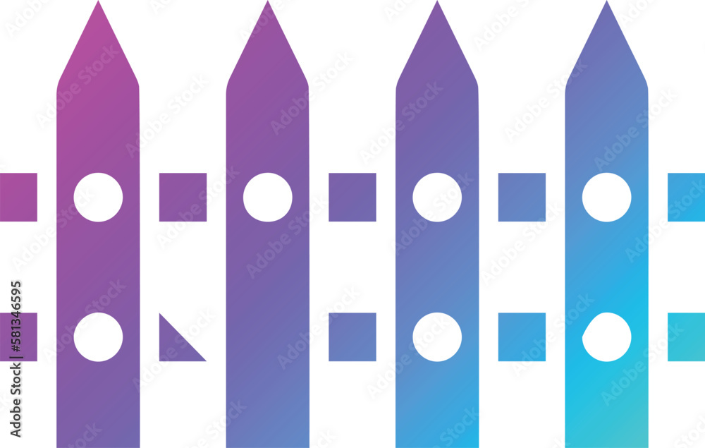 Fence Vector Icon Design Illustration Fence Vector Icon Design Illustration
