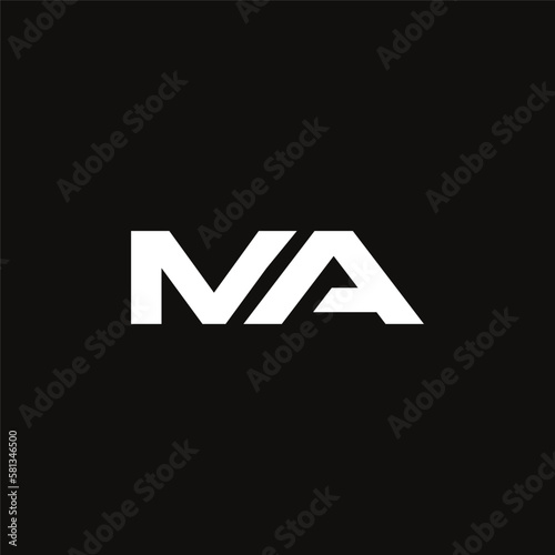 Vector modern abstract MA letter logo template premium vector