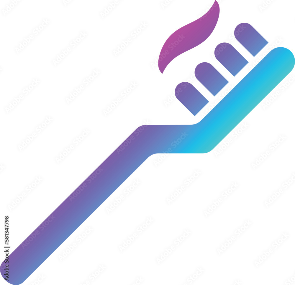 Toothbrush Vector Icon Design Illustration Toothbrush Vector Icon Design Illustration