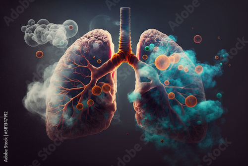 Tabagism addiction, lung health photo