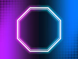 Neon Background with Frame
