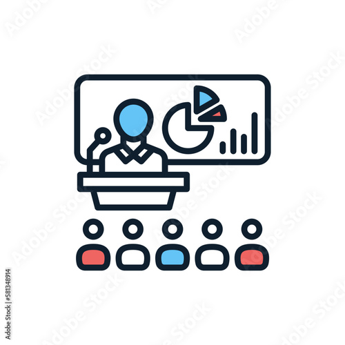 Seminar icon in vector. illustration