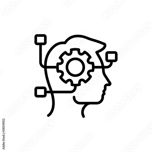 Workflow Thinking icon in vector. illustration