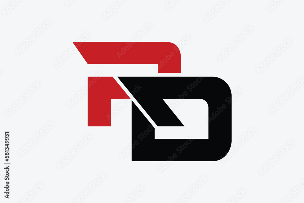 RD R D Letter Logo Design in Red and Black Colors. Creative Modern Letters Vector Icon Logo Illustration. RD R D Letter Logo Design in Red and Black Colors. Creative Modern Letters Vector Icon Logo Illustration.