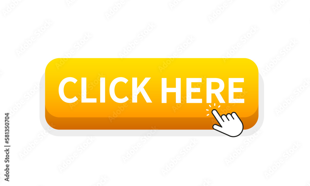 Click here. Web button with action. Click here user interface button concept. Modern action button with mouse click symbol. Computer mouse cursor or hand pointer symbol. Vector illustration Click here. Web button with action. Click here user interface button concept. Modern action button with mouse click symbol. Computer mouse cursor or hand pointer symbol. Vector illustration