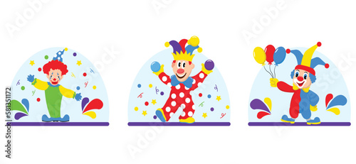 Flat Bundle April Fools Design Illustration