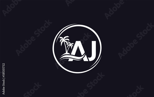 Nature water wave and beach tree logo design with the letters and alphabets Free Download Nature water wave and beach tree logo design with the letters and alphabets - GFXLoad