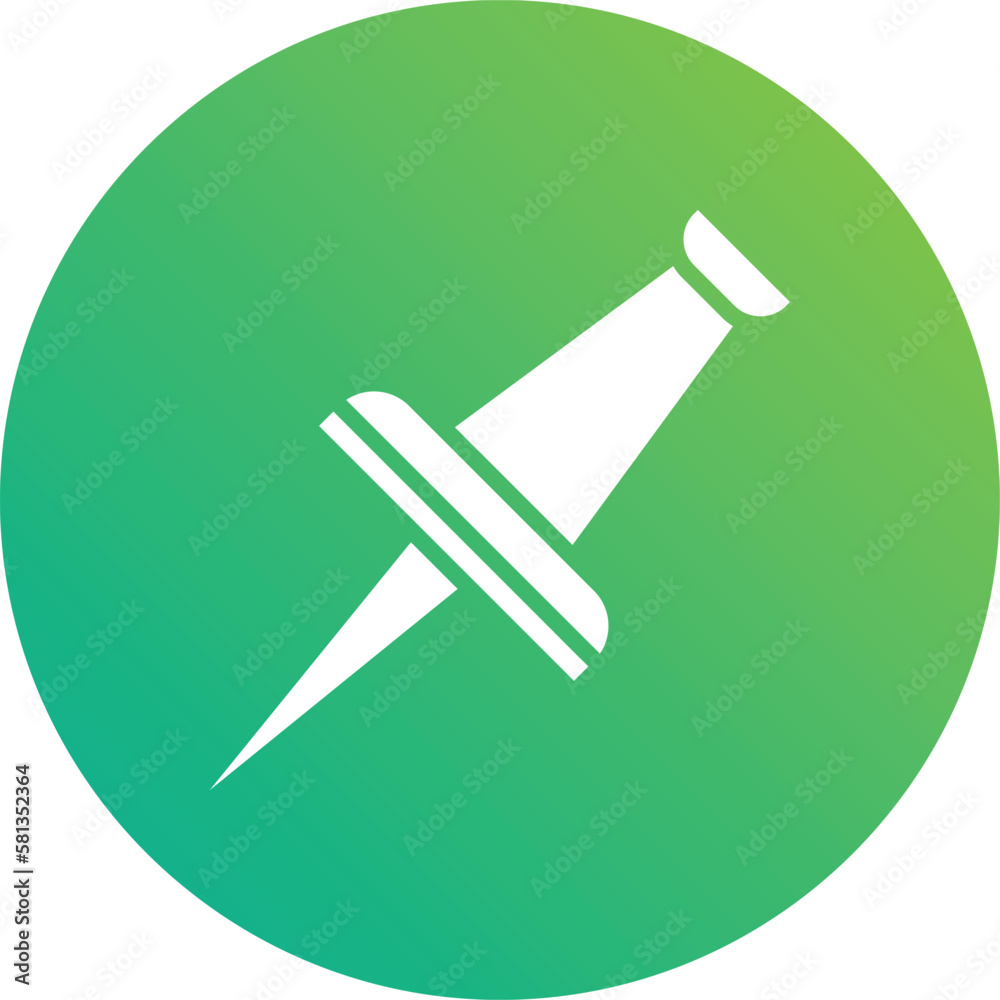 Push Pin Vector Icon Design Illustration Push Pin Vector Icon Design Illustration
