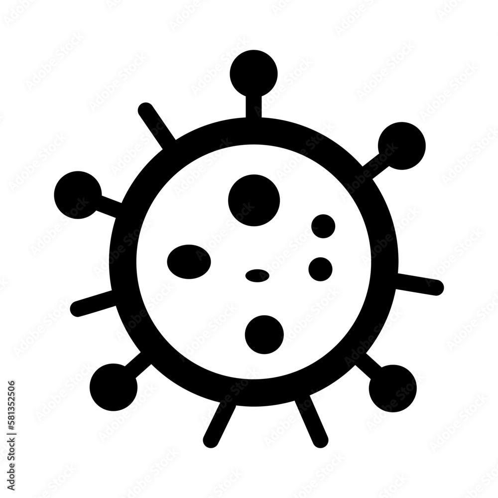 virus solid icon illustration vector graphic virus solid icon illustration vector graphic